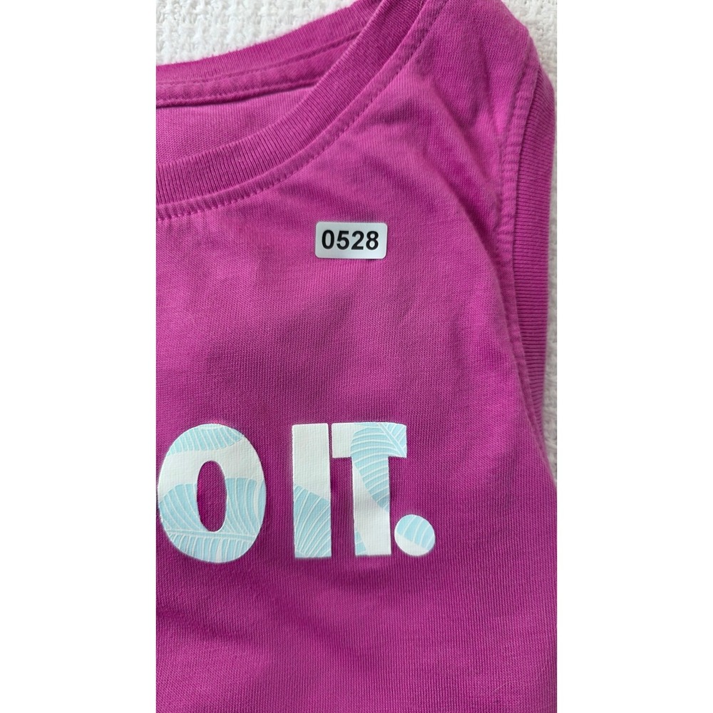 Nike Tank Top Women Large Pink Just Do It Graphic Sleeveless Activewear - Picture 7 of 7